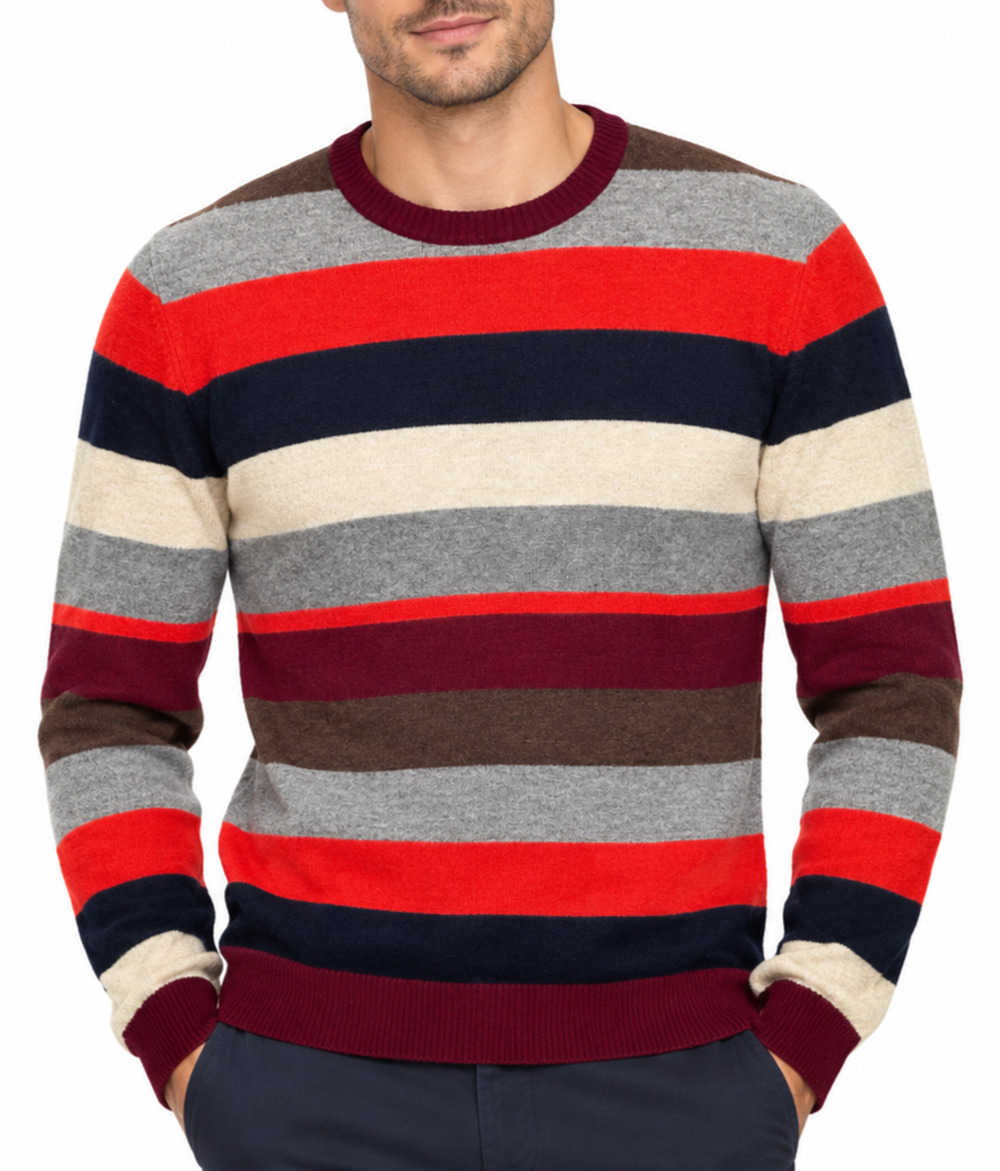 Jack Spade Bleeker Street Cashmere Wool Striped Sweater Men's Pullover XXL